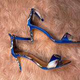 Ted Baker London Blue Floral Ankle-Strap Stiletto wedding quest Heels size 39 Photo 0