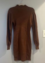 ANRABESS women turtleneck long sleeve knit slim sweater bodycon mini dress Photo 0