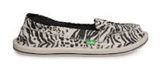 Sanuk Shorty leppatyga animal print slip on loafers‎ women’s size 10 cream black Photo 0