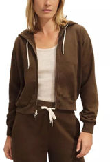 Buck Mason Vintage Interloop Full-Zip Hoodie XL River Rock Brown French Terry Photo 0