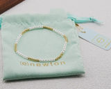 Enewton Segmented Pearl Gold Micro Bead Stretch Bracelet Photo 0