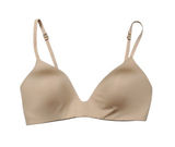 READ Skims Wireless Form T-shirt Demi Bra Size 34C Tan Nude Photo 0