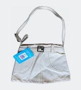 NWT Vintage Y2K Small White Denim Purse 🔥 Photo 0