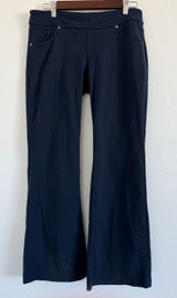 Athleta Bettona Classic Pants MP Medium Petite Navy Blue Straight Leg Stretch Photo 0