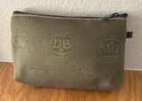 RARE VINTAGE Olive Green DOONEY & BOURKE Canvas Denim Pouch Coin Purse Make Up Photo 0