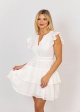 Boutique Morgan Rae White Eyelet Dress Photo 0