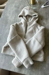Lululemon Scuba Half-Zip Oversized XS/S Hoodie off white fleece Photo 0