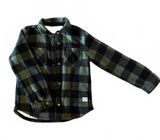 Weatherproof Vintage Green and Black Plaid Button-Up Shirt Jacket, Size S (7/8) Photo 0