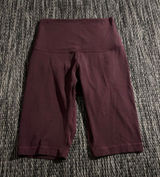 Lululemon Align Super High Rise Bike Shorts 10” Nulu Lightweight Soft Cassis Photo 0