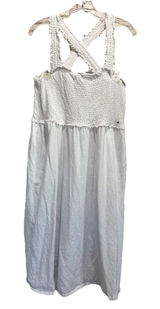 Tommy‎ Hilfiger White Smocked Ruffle Straps Maxi Dress Size XL Flowy Sundress Photo 0