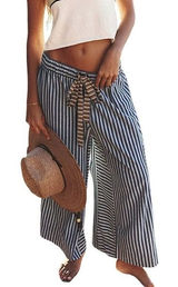 Lentta Women's Striped Wide Leg Pants Photo 0