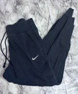 Nike Black Jogger Sweatpants joggers fit White Swoosh size small loungewear Photo 0