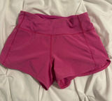 Pink Lululemon Shorts Speed Up 4" Photo 0