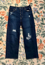 Levi’s Straight Ribcage Jeans Button Fly  Photo 0
