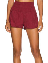 Free People Movement Shorts Way Home The Small Pink High-Rise Photo 0