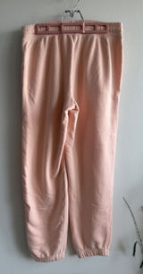 Aerie Womens Peach High Waisted Fleece Jogger Sweatpants M Drawstring Pockets Photo 0