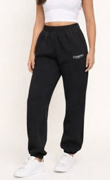 Comfrt Signature Fleece Jogger Sweatpants Black High Waisted Women's Size XS Photo 0