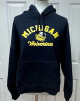 Champion Michigan Wolverines Women Navy Blue‎ Hooded - Size L. Photo 0
