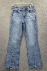 American‎ Eagle 90s Bootcut Jeans High Rise Boho Festival Stretch Women's 6 x 30 Photo 0