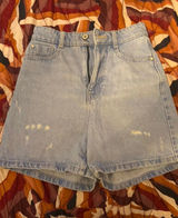 Denim Shorts ZARA High-Rise Photo 0
