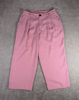 a loves a pink Pink Wide leg Trousers - Slacks Pleated Business Preppy Size 6 Photo 0