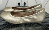 Amazon Essentials Women Belice Ballet Flat Gold Metallic Shoes Size 8W NWOB Photo 0