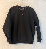 Adidas Originals Mock Neck Sweatshirt Black Pink Branded Collar GM1102 Womens S‎ Photo 0