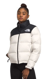 The North Face Women's 1996 Retro Nuptse Puffer 700 Down White Black NWT Medium Photo 0