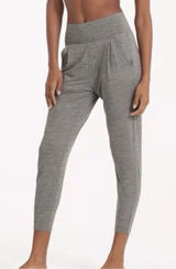 Vuori Lux Harem Pants Gray High Rise Cropped Jogger Lounge Yoga Pants Small Photo 0