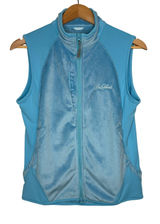 Peter‎ Millar Full Zip Fleece Vest Womens M Blue Sea Island Golf Warmth Hybrid Photo 0