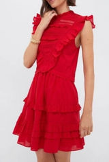 Pomander Tuckernuck Place Cecelia Red Lace Dress Photo 0
