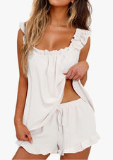 Adorable White PJ’s Set  Photo 0