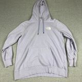 The North Face Hoodie Womens Large Purple Pullover Logo Kangaroo Pocket Fleece Photo 0
