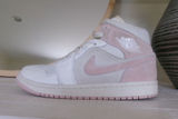 Nike Jordan Air Jordan 1 Mid Digital Pink Suede Sneakers Photo 0