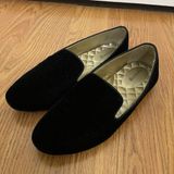 Sold🎉Birdies black velvet starling flat slip on casual loafers size US 7 Photo 0
