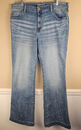 Ariat Womens Oakland Slim Trouser High Rise Wide Leg Jeans 34R 34 Regular Photo 0