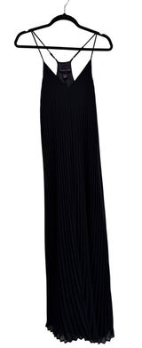 Victoria's Secret Black Pleated Maxi Dress Racerback V-Neck XS Photo 0