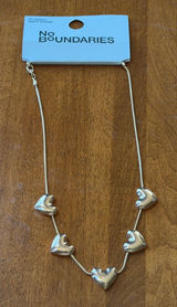 No Boundaries gold Heart Necklace Photo 0