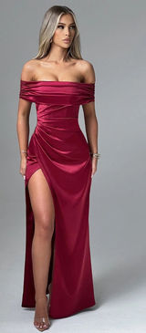 Gwendolyn Maxi Dress - Burgundy Photo 0