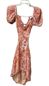 Sky To Moon Women’s Pink Peach Floral‎ Mini Dress Size Small Funky Boho 7… Photo 0