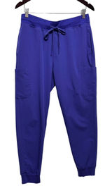 Mandala‎ Women Scrub Jogger Pants L Purple Medical Cargo Nurse Utility Uniform Photo 0