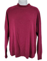 Covington Women's Burgundy Mock Neck 1/4 Zip Long Sleeve Sweater‎ XL Acrylic Photo 0