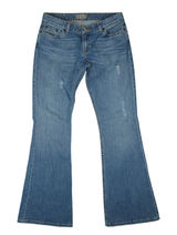 BKE Denim 1967 Jeans Women 32x34 Blue Star Stretch Bootcut Low Rise Distressed Photo 0