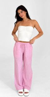 Grey Bandit pink striped pants Photo 0