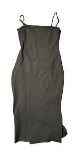 Lulus All This Appeal Black Bodycon Midi Dress Small Wedding Guest Cocktail Photo 0