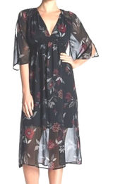 Wild Pearl Dress Sz L‎ Whimsygoth Witchcore Eyeshadow Floral Dark Fairy Photo 0