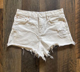 BDG White Distressed Denim Cutoff Shorts Pelmet Women’s Size W 31 Photo 0