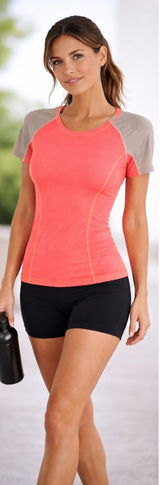 Lululemon Coral Swiftly Tech Short Sleeve Running Top Mesh Raglan Athletic Tee Photo 0