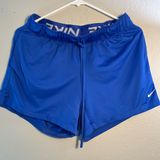 Nike Blue Athletic Shorts with Elastic Waistband Dri-Fit SZ S High-Waist Photo 0