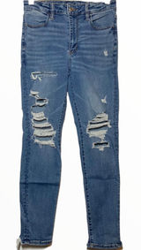 American Eagle Next Level Stretch Super Hi-Rise Jeggings Skinny Blue 8 Photo 0